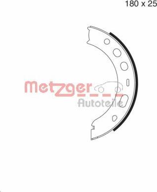 Metzger MG 979 - Kit ganasce, Freno stazionamento autozon.pro