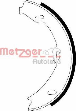 Metzger MG 978 - Kit ganasce, Freno stazionamento autozon.pro