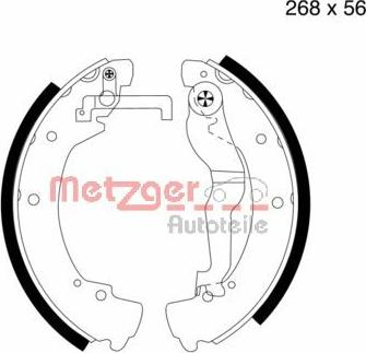 Metzger MG 548 - Kit ganasce freno autozon.pro