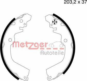 Metzger MG 569 - Kit ganasce freno autozon.pro