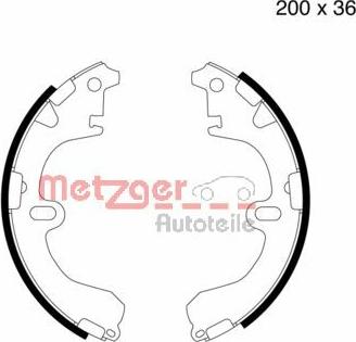 Metzger MG 505 - Kit ganasce freno autozon.pro