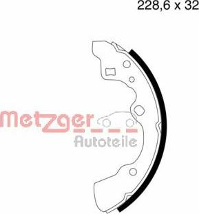 Metzger MG 525 - Kit ganasce freno autozon.pro