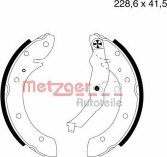 Metzger MG 579 - Kit ganasce freno autozon.pro