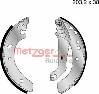 Metzger MG 640 - Kit ganasce freno autozon.pro