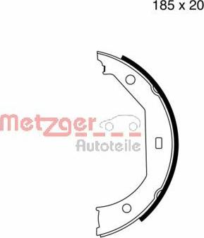 Metzger MG 652 - Kit ganasce, Freno stazionamento autozon.pro