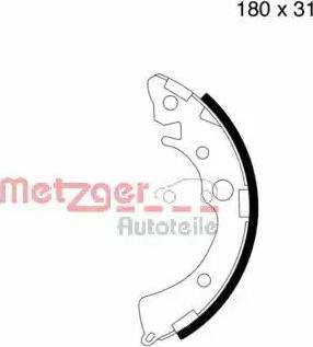 Metzger MG 657 - Kit ganasce freno autozon.pro