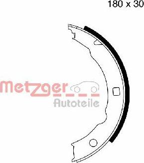 Metzger MG 665 - Kit ganasce, Freno stazionamento autozon.pro