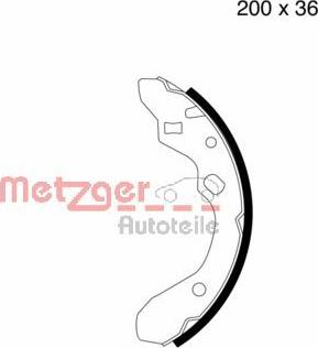 Metzger MG 603 - Kit ganasce freno autozon.pro