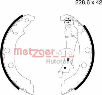 Metzger MG 631 - Kit ganasce freno autozon.pro