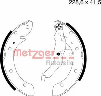 Metzger MG 633 - Kit ganasce freno autozon.pro