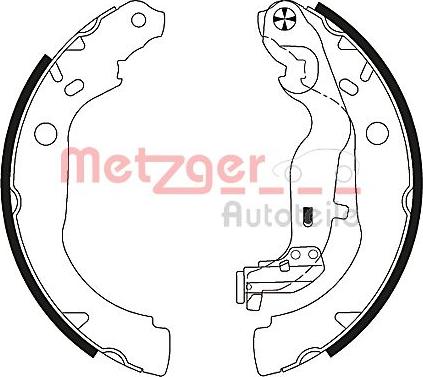 Metzger MG 131 - Kit ganasce freno autozon.pro