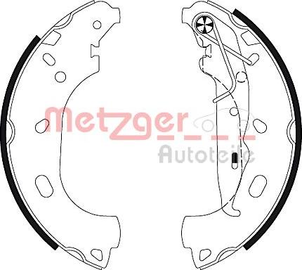 Metzger MG 129 - Kit ganasce freno autozon.pro