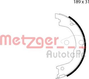 Metzger MG 127 - Kit ganasce, Freno stazionamento autozon.pro