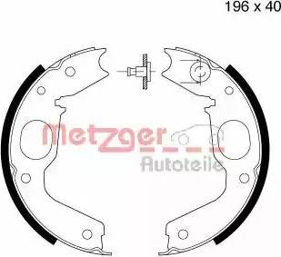 Metzger MG 811 - Kit ganasce, Freno stazionamento autozon.pro