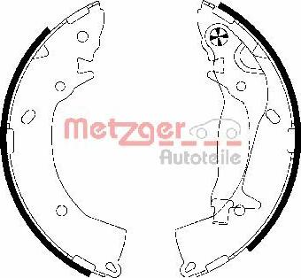 Metzger MG 818 - Kit ganasce freno autozon.pro