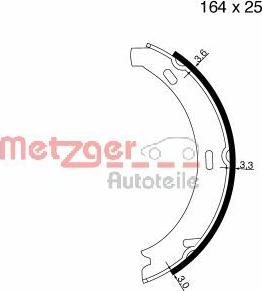 Metzger MG 813 - Kit ganasce, Freno stazionamento autozon.pro