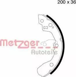 Metzger MG 812 - Kit ganasce freno autozon.pro