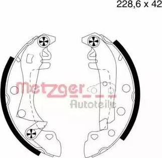 Metzger MG 339 - Kit ganasce freno autozon.pro