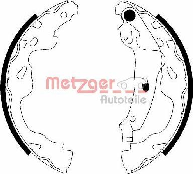 Metzger MG 209 - Kit ganasce freno autozon.pro