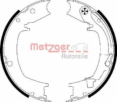 Metzger MG 204 - Kit ganasce, Freno stazionamento autozon.pro