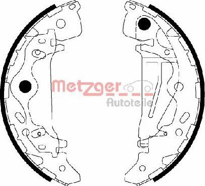 Metzger MG 217 - Kit ganasce freno autozon.pro