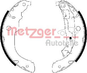 Metzger MG 222 - Kit ganasce freno autozon.pro