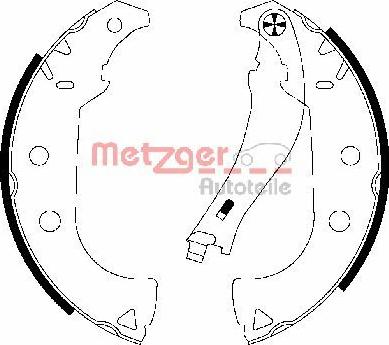 Metzger MG 766 - Kit ganasce freno autozon.pro