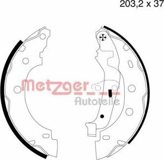 Metzger MG 706 - Kit ganasce freno autozon.pro