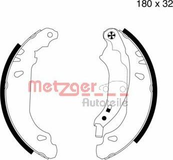 Metzger MG 719 - Kit ganasce freno autozon.pro