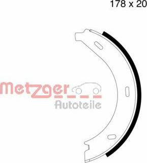 Metzger MG 710 - Kit ganasce, Freno stazionamento autozon.pro