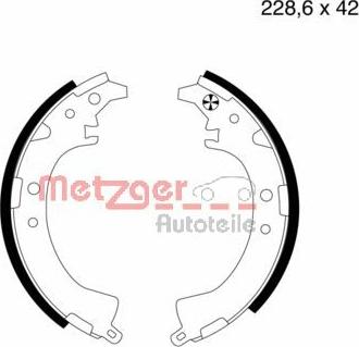 Metzger MG 729 - Kit ganasce freno autozon.pro