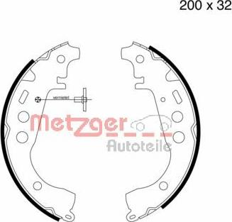 Metzger MG 723 - Kit ganasce freno autozon.pro