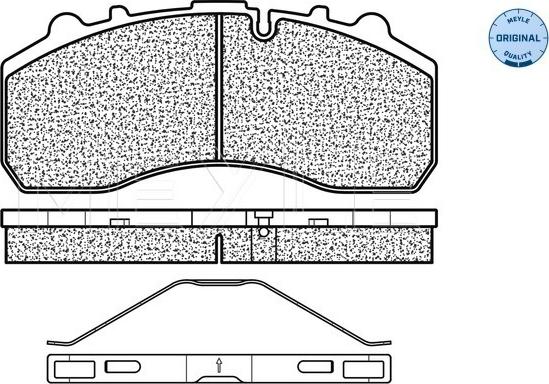 Meyle 025 290 8730/S - Kit pastiglie freno, Freno a disco autozon.pro