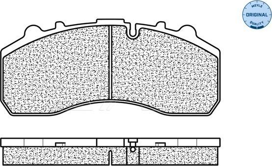 Meyle 025 290 8730/S - Kit pastiglie freno, Freno a disco autozon.pro