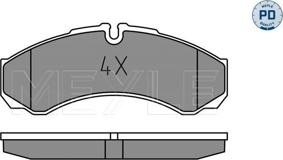 Meyle 025 291 2120/PD - Kit pastiglie freno, Freno a disco autozon.pro