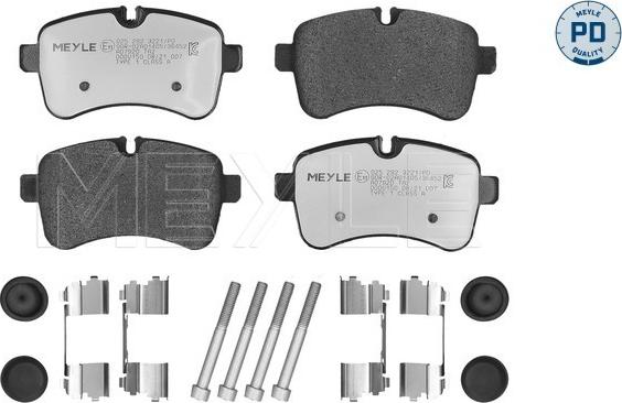 Meyle 025 292 3221/PD - Kit pastiglie freno, Freno a disco autozon.pro