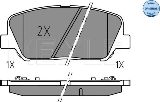 Meyle 025 249 1517 - Kit pastiglie freno, Freno a disco autozon.pro