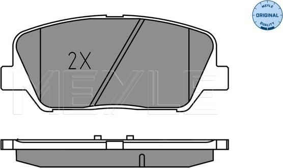 Meyle 025 249 1517 - Kit pastiglie freno, Freno a disco autozon.pro