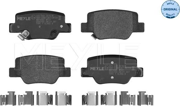 Meyle 025 249 2616/W - Kit pastiglie freno, Freno a disco autozon.pro