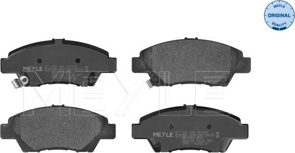 Meyle 025 249 7915/W - Kit pastiglie freno, Freno a disco autozon.pro