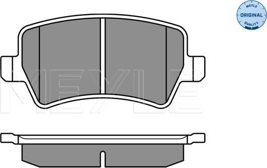 Meyle 025 244 9617 - Kit pastiglie freno, Freno a disco autozon.pro