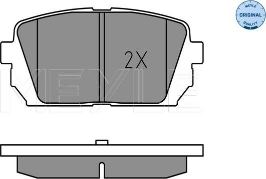 Meyle 025 244 9116/W - Kit pastiglie freno, Freno a disco autozon.pro