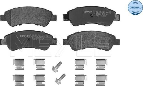 Meyle 025 244 6519 - Kit pastiglie freno, Freno a disco autozon.pro