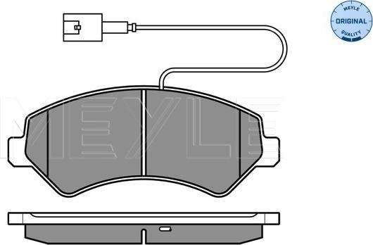 Meyle 025 244 6619/W2 - Kit pastiglie freno, Freno a disco autozon.pro