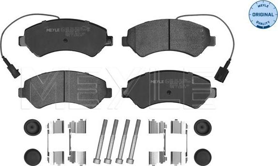 Meyle 025 244 6619/W2 - Kit pastiglie freno, Freno a disco autozon.pro