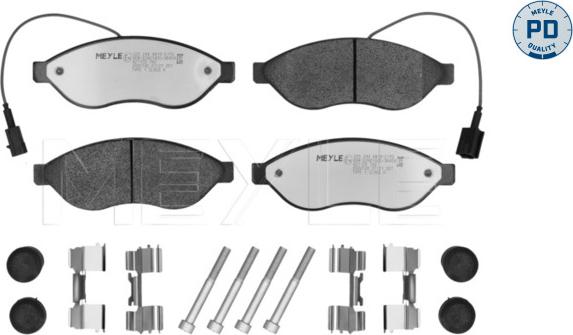 Meyle 025 244 6819-2/PD - Kit pastiglie freno, Freno a disco autozon.pro