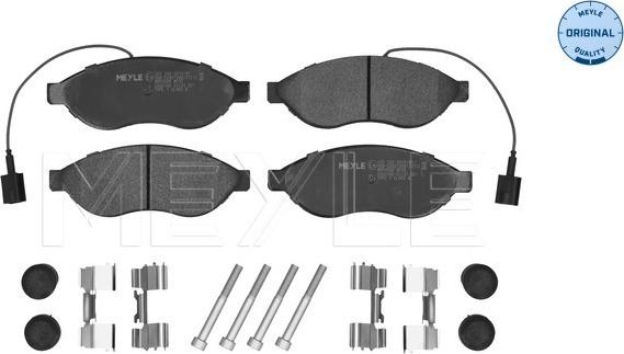 Meyle 025 244 6819/W1 - Kit pastiglie freno, Freno a disco autozon.pro