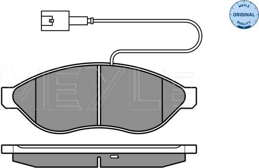 Meyle 025 244 6819/W2 - Kit pastiglie freno, Freno a disco autozon.pro