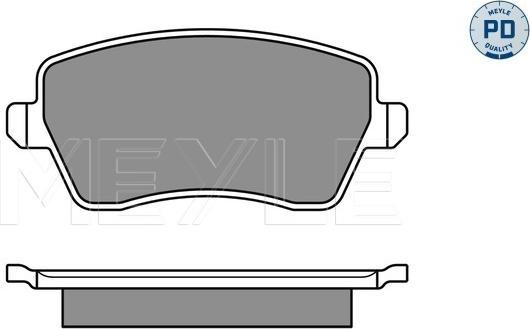 Meyle 025 244 0317/PD - Kit pastiglie freno, Freno a disco autozon.pro