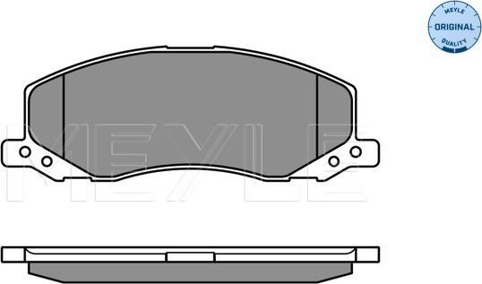 Meyle 025 244 1817/W - Kit pastiglie freno, Freno a disco autozon.pro